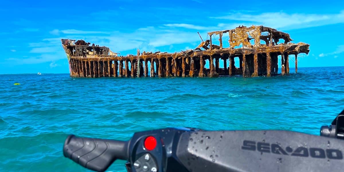 ss sapona shipwreck in south bimini area, bimini the bahamas