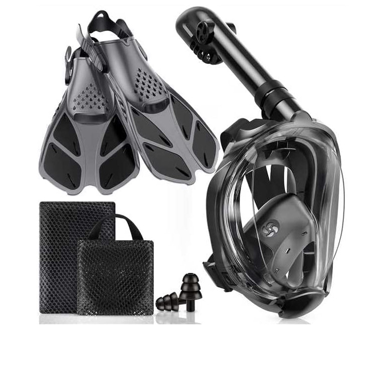 viginsul full mask snorkel facemask with flippers
